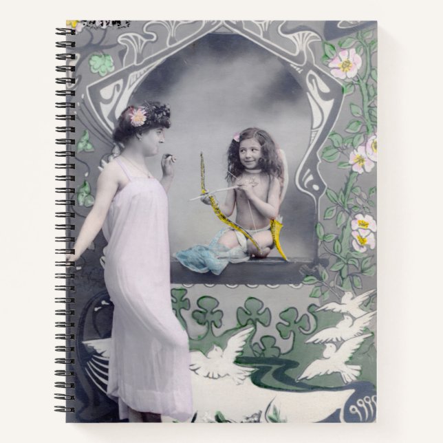 Cuaderno Art Nouveau Valentine de 1904 (Anverso)