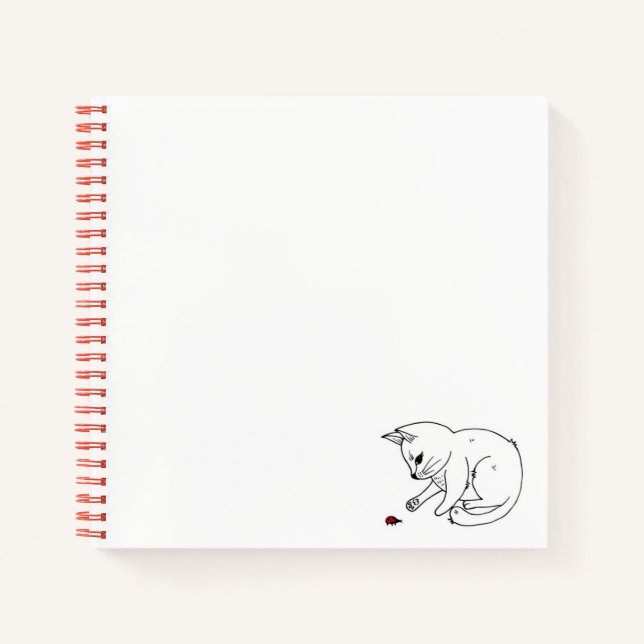 Cuaderno Art Your Brain Out Sketchbook - Kitten & Ladybug (Anverso)