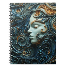 Cuaderno Arte 3D de Moonlit Woman