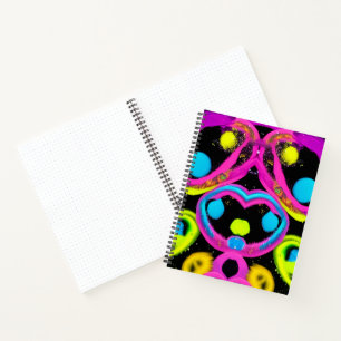 Cuaderno arte abstracto brillante