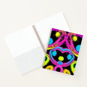 Cuaderno arte abstracto brillante