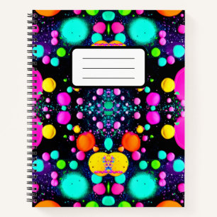 Cuaderno arte abstracto brillante