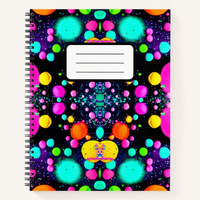 Cuaderno arte abstracto brillante (Anverso)