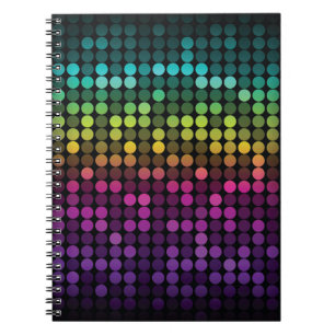 Cuaderno Arte abstracto brillante multicolor
