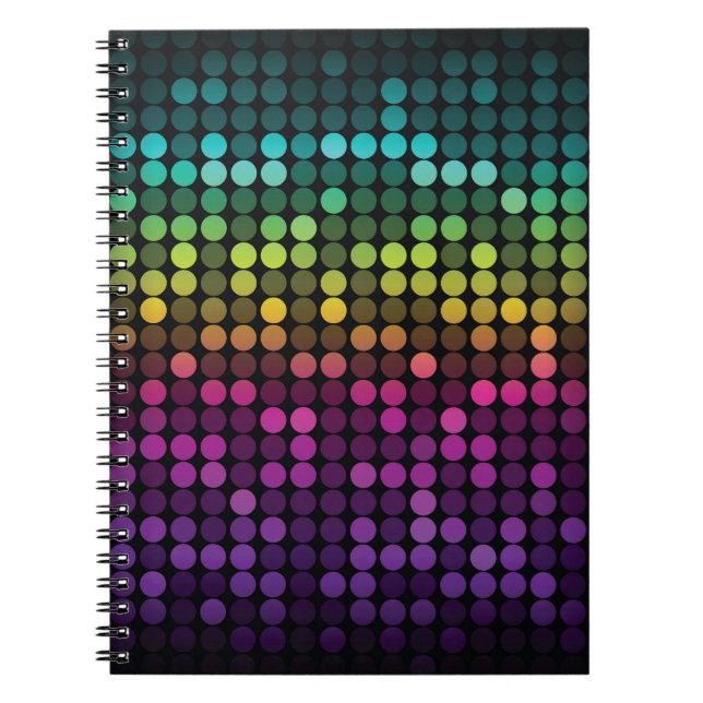 Cuaderno Arte abstracto brillante multicolor (Frente)