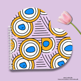Cuaderno Arte abstracto colorido de Tibet moderno