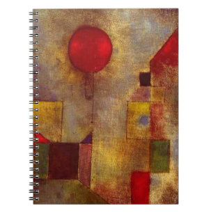 Cuaderno Arte abstracto colorido globo rojo Paul Klee