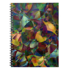 Cuaderno Arte abstracto colorido y caleidoscópico