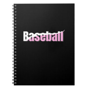 Cuaderno Arte abstracto de béisbol Swish - Arte de palabras