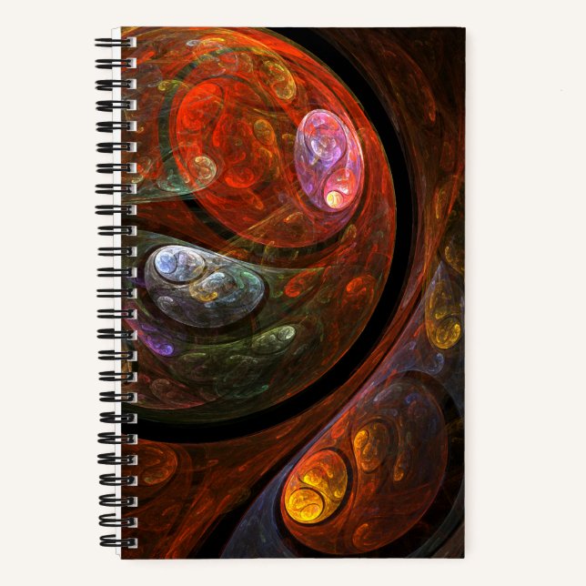 Cuaderno Arte abstracto de conexión fluida (Anverso)