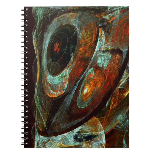 Cuaderno Arte abstracto de división de tiempo (Frente)