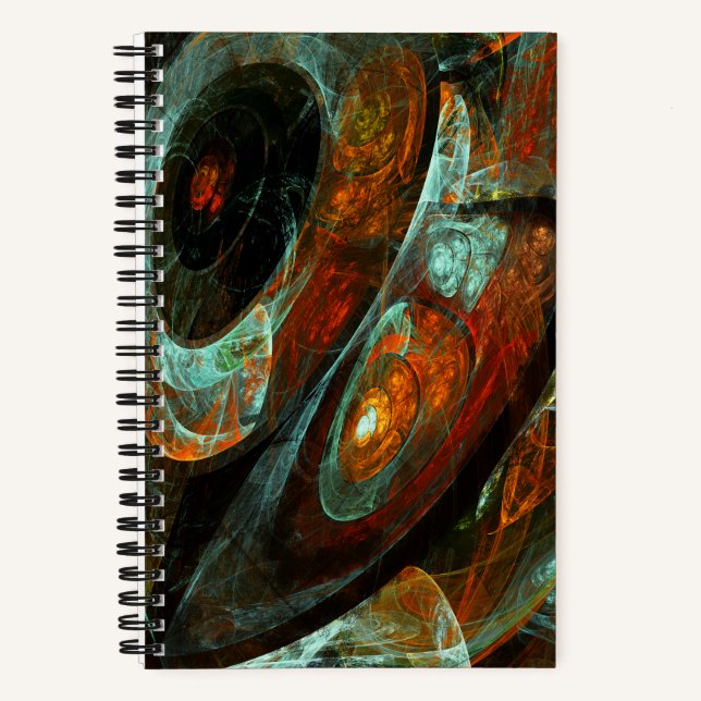 Cuaderno Arte abstracto de división de tiempo (Anverso)