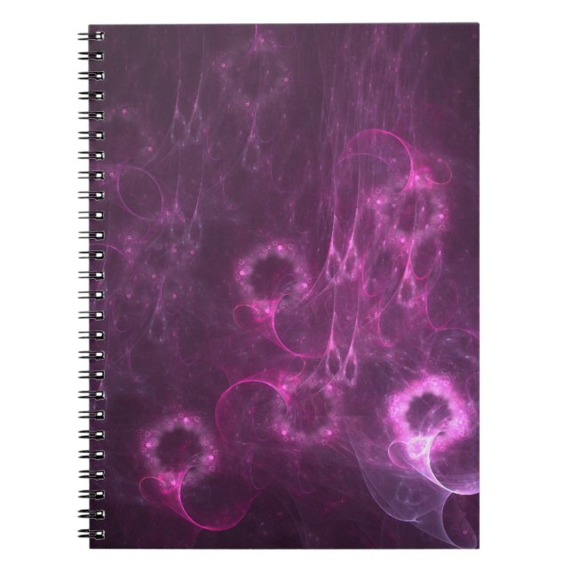 Cuaderno arte abstracto de medusa rosa (Frente)