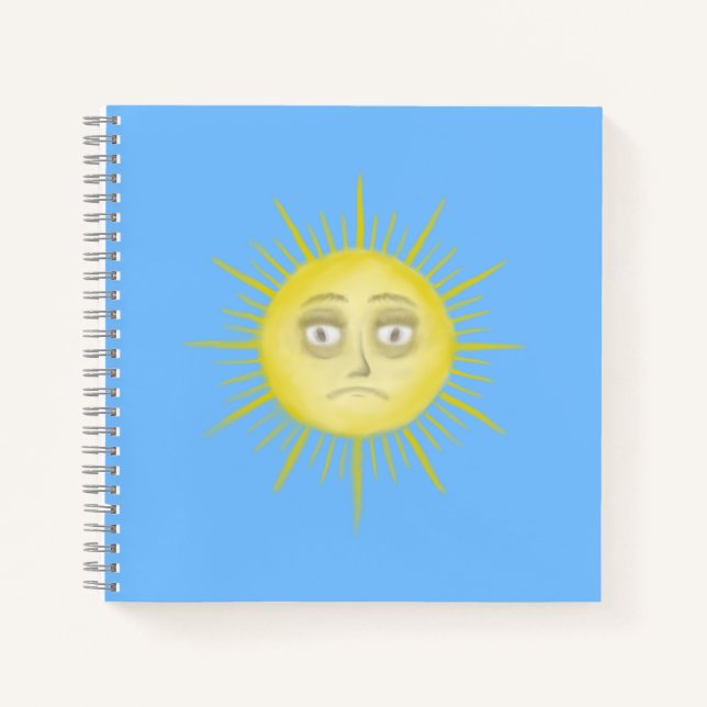 Cuaderno Arte abstracto de sol brillante (Anverso)