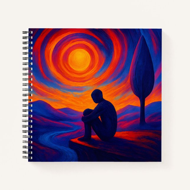 Cuaderno Arte abstracto de soledad reflejada (Anverso)