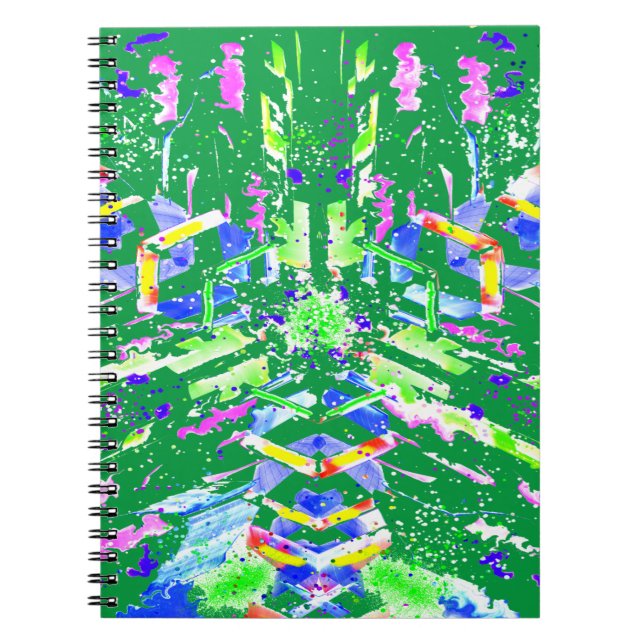 Cuaderno Arte abstracto digital que llamamos caos (Frente)