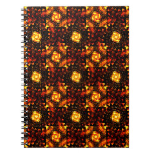 Cuaderno Arte abstracto moderno boho elegante patrón #506