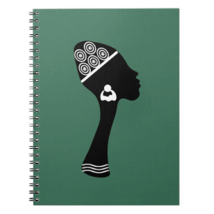 Cuaderno Arte abstracto moderno de mujer afroamericana