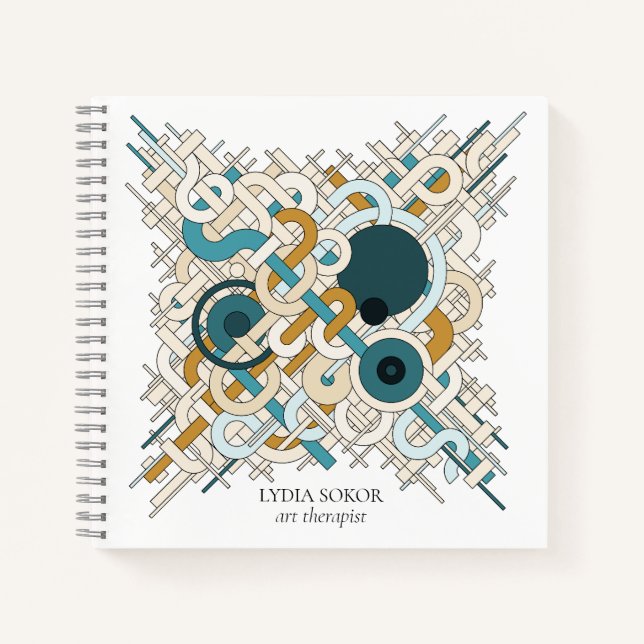 Cuaderno Arte abstracto moderno personalizado (Anverso)