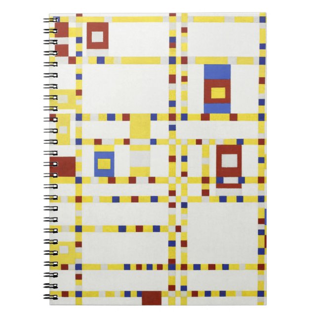 Cuaderno Arte abstracto Piet Mondrian Broadway Boogie Woogi (Frente)