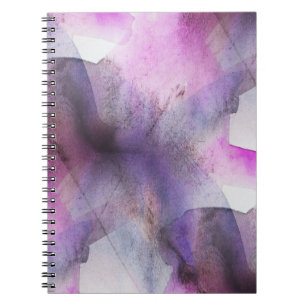 Cuaderno arte abstracto púrpura del cubismo inconsútil