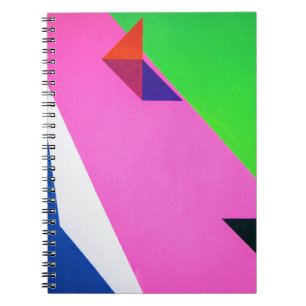 Cuaderno Arte abstracto rosa y multicolor
