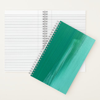 Cuaderno Arte abstracto sereno turquesa olas del océano