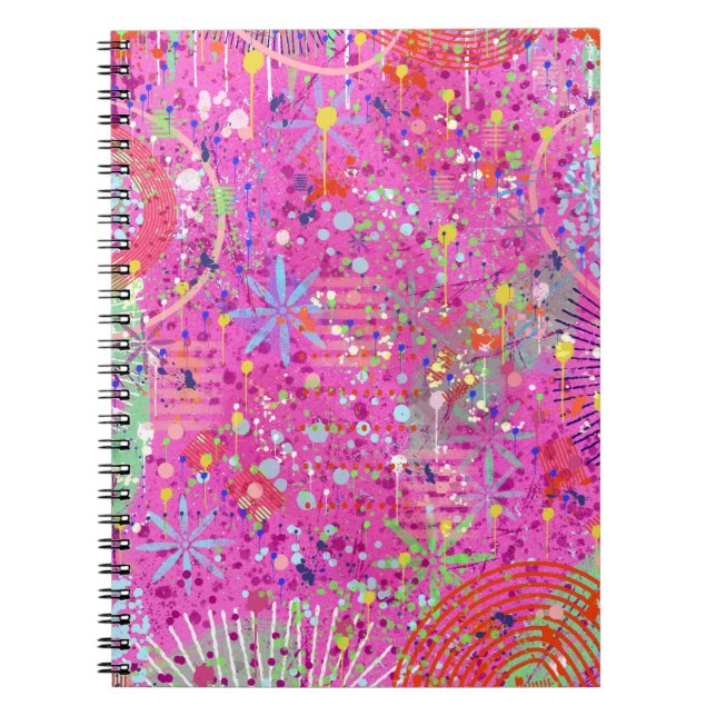Cuaderno Arte abstracto: Sueños de verano (Frente)