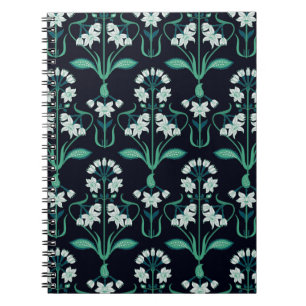 Cuaderno arte abstracto transparente nuevo patrón floral