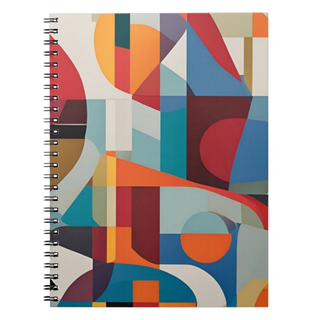 Cuaderno Arte abstracto vibrante - Diseño expresivo y color (Frente)