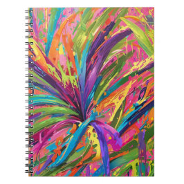 Cuaderno Arte abstracto y llamativo, alegre y moderno