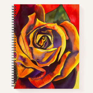 Cuaderno Arte acuarela de Rosa dorado