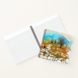 Cuaderno Arte acuático de árbol paisajístico