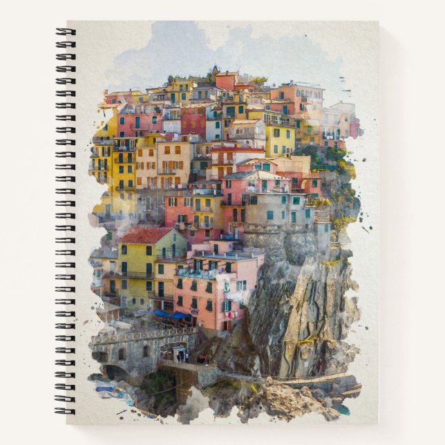 Cuaderno Arte acuático de Cinque Terre (Anverso)