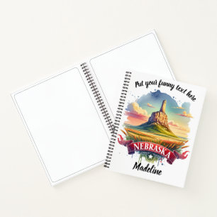 Cuaderno Arte acuático del paisaje de Nebraska