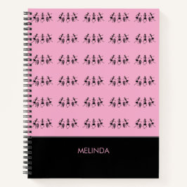 Cuaderno Arte africano, danza Inspiradora, rosa dulce