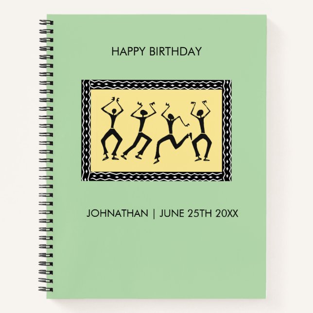 Cuaderno Arte africano, seamos Fiestas (Anverso)