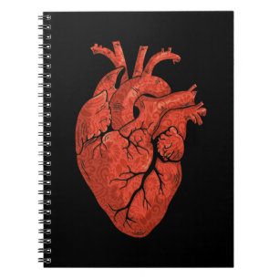 Cuaderno Arte anatómico de cardiología cardíaca