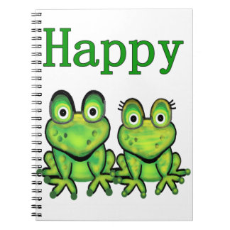 Cuaderno arte anfibio divertido del dibujo animado de la