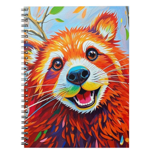 Cuaderno Arte animal abstracto de Happy Bear Expressive (Frente)