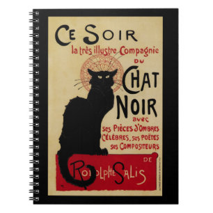 Cuaderno Arte Antiguo Modernista, Esta Noche Gato Negro Cha