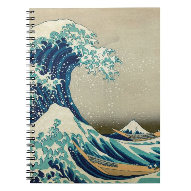 Cuaderno Arte asiático - la gran onda de Kanagawa (Frente)