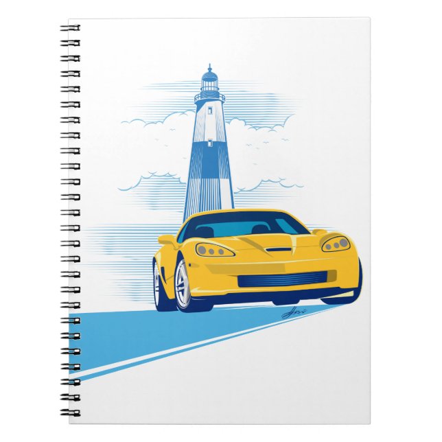 CUADERNO ARTE AUTOMÓVIL ELEGANTE DE VETTE (Frente)