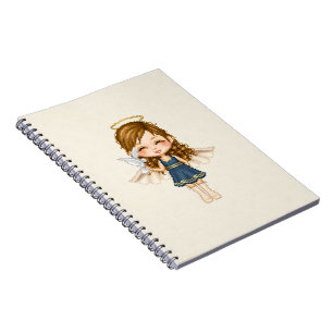 Cuaderno Arte azul Angel Pixel