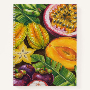 Cuaderno Arte Botánico de Frutas Tropicales
