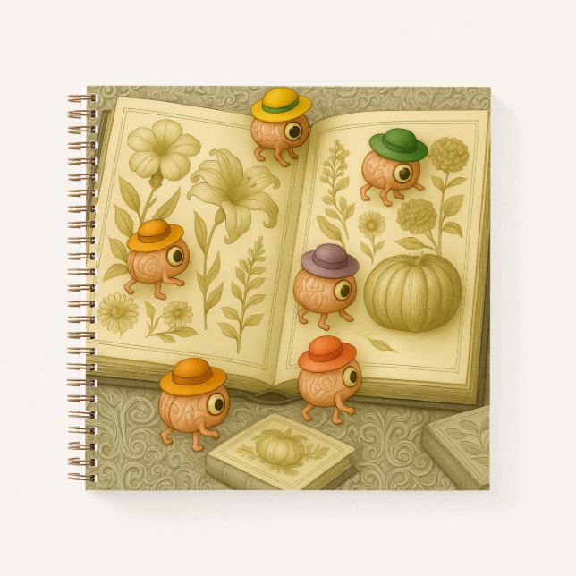 Cuaderno Arte Botánico - Explorando Cerebros Alienígenas (Anverso)