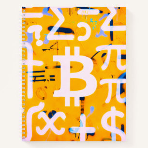 Cuaderno Arte Callejero de Bitcoin (Pintura Naranja No. 4)