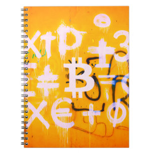Cuaderno Arte Callejero de Bitcoin (Pintura Naranja No. 5)