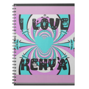 Cuaderno Arte cardíaco keniano: Amo a Kenia