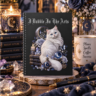 Cuaderno Arte Celestial de Gata Mística y Bruja